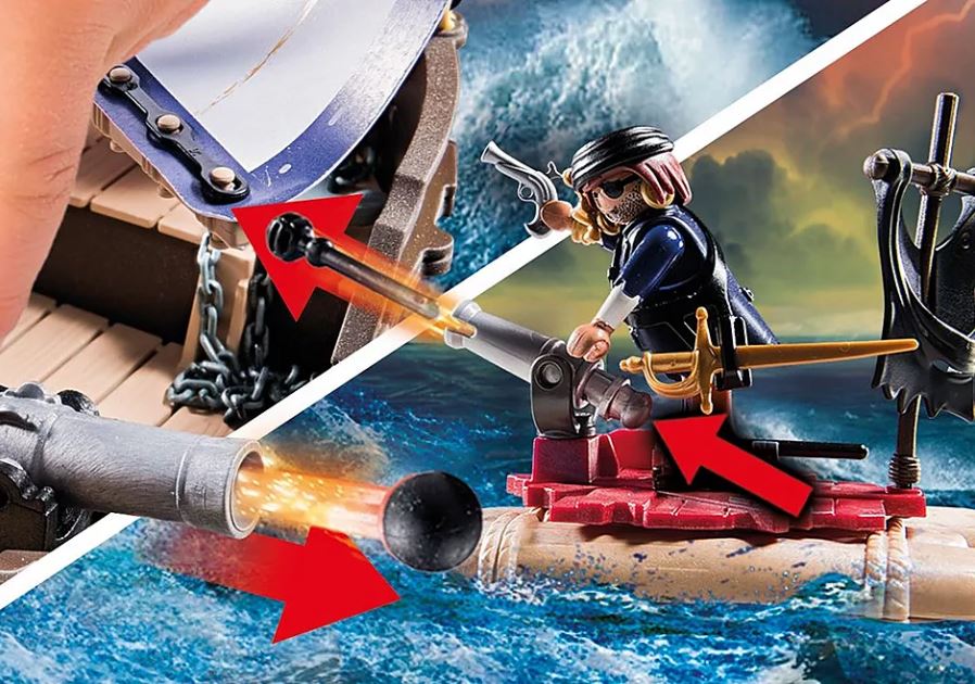 Playmobil 70412 Chaloupe des Soldats - Pirates - en quête du