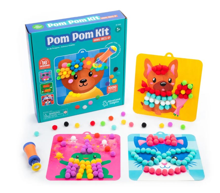 Kit Créatif Omy Pom Pom Art Donut – 500 Pompons, Toile Autocollante 20x20 Cm, Activité Enfants Dès 6 Ans (fabriqué En France)