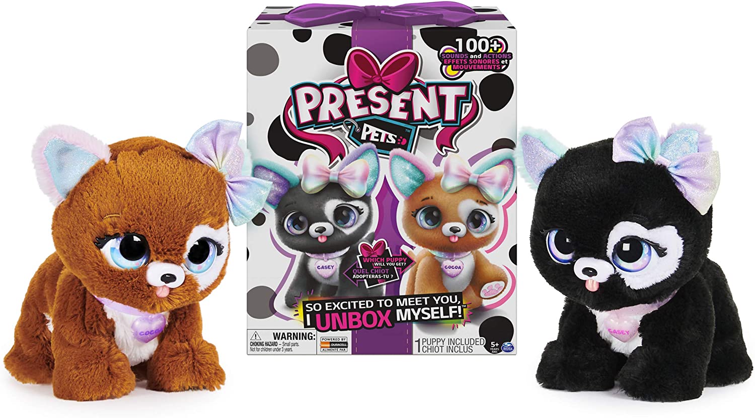 Present Pets Raimbow Glitter peluche interactive