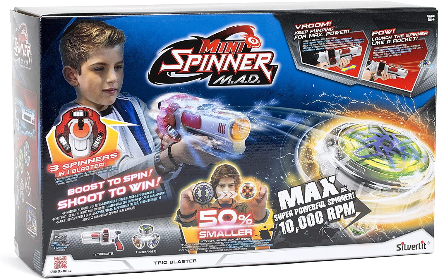 SPINNER MAD - Lanceur de Toupies avec pointeur laser - Advance