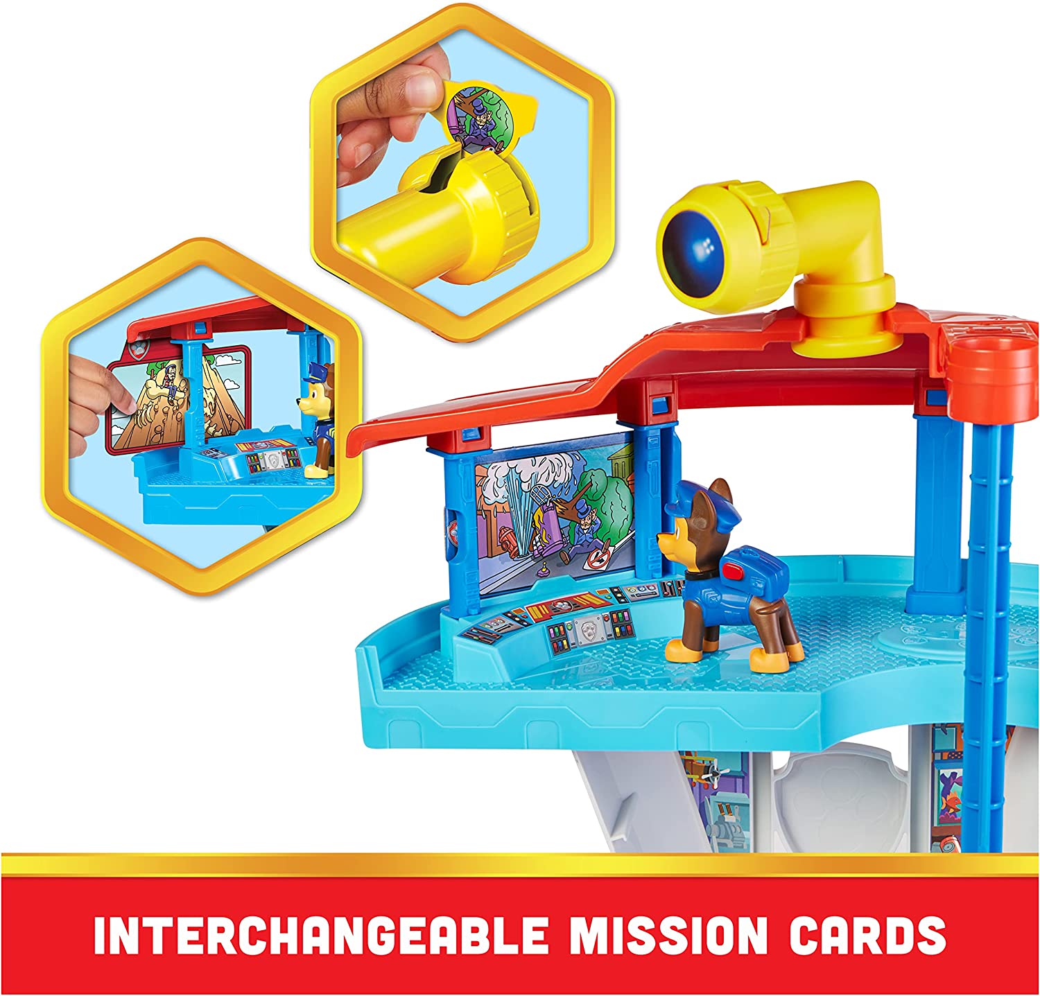 Pat Patrouille – Quartier Général Pat Patrouille – Playset Complet avec  Tour de Contrôle, Toboggan, Ascenseur, Figurine et Véhicule Chase Paw  Patrol –