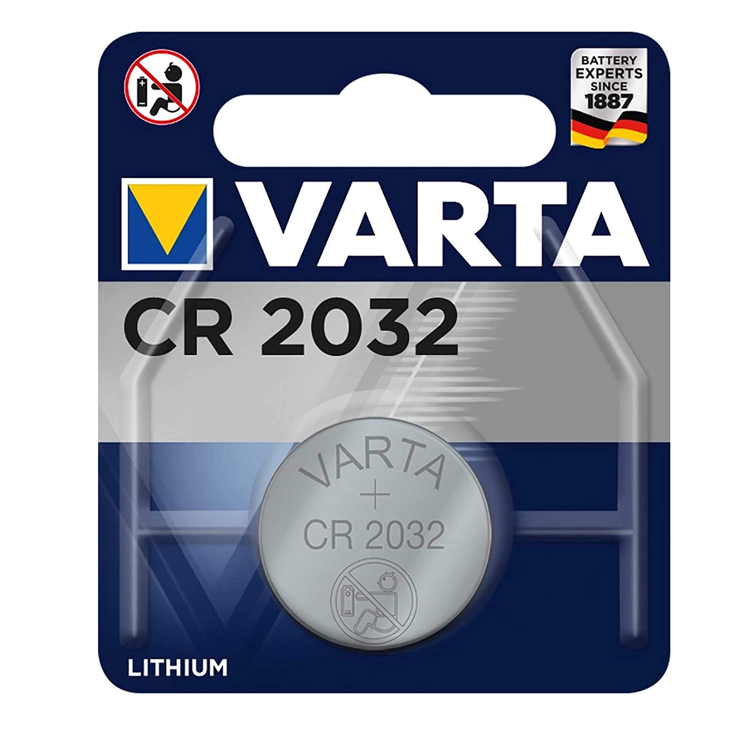 Pile CR2032 Varta made in Allemagne