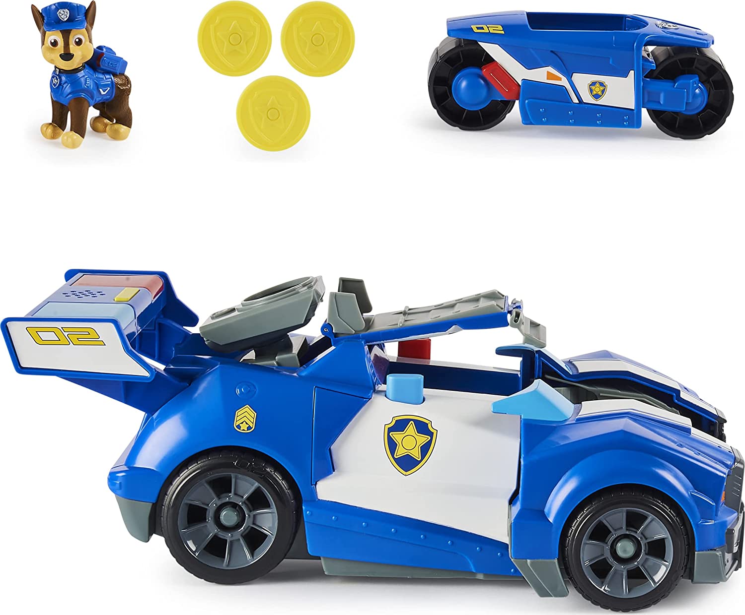 Voiture Télécommandée Pat Patrouille Stella Véhicule transformable Chase Pat Patrouille Le Film