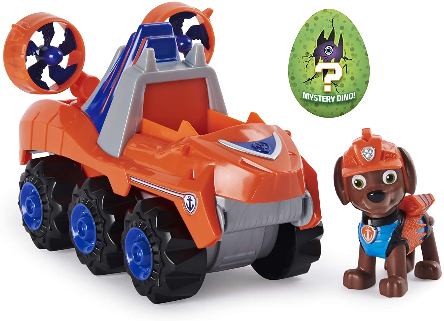 Pat patrouille - vehicule + figurine deluxe ruben dino rescue paw