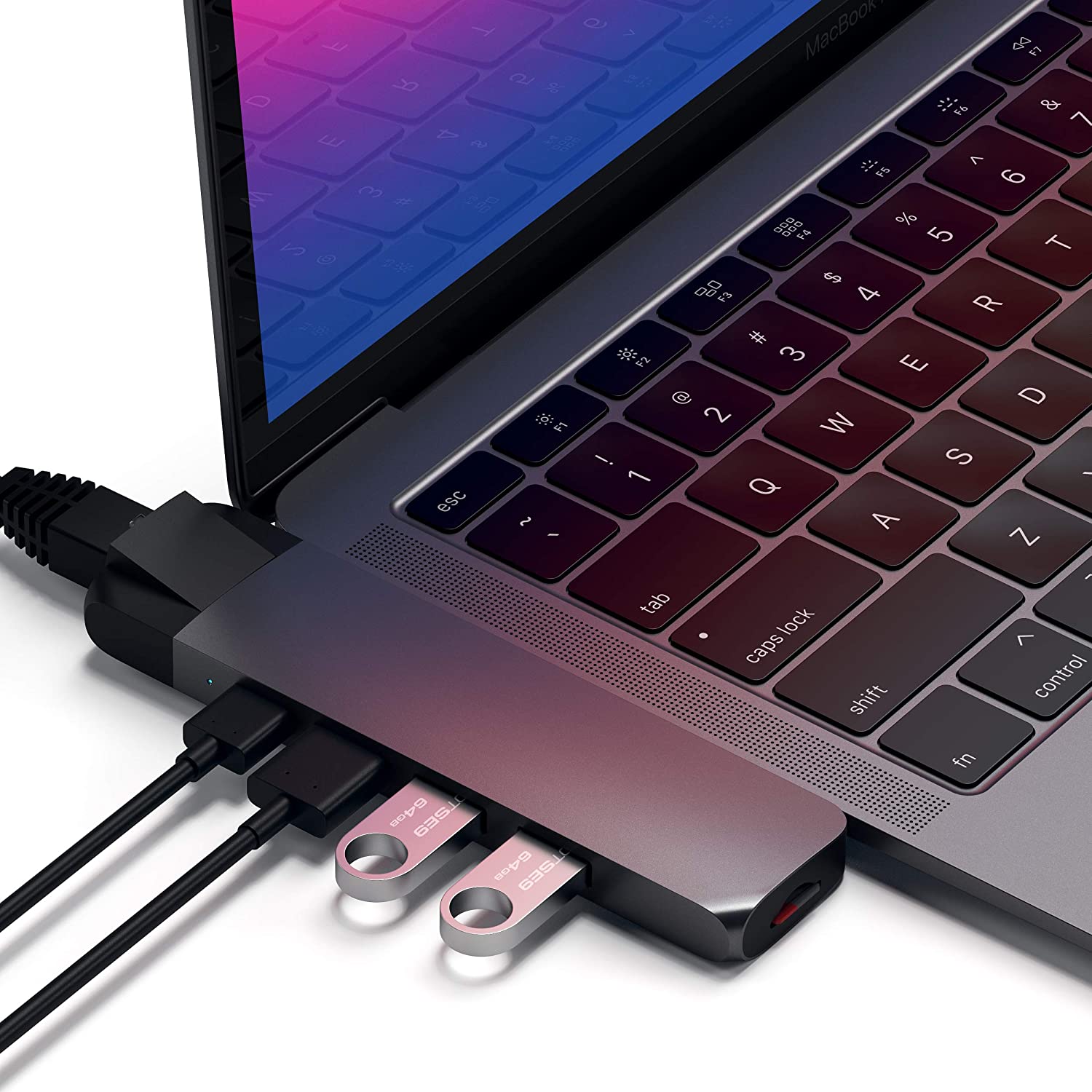 Adaptateur Satechi Mac - Type usb c vers HDMI Hub V2 - Gris