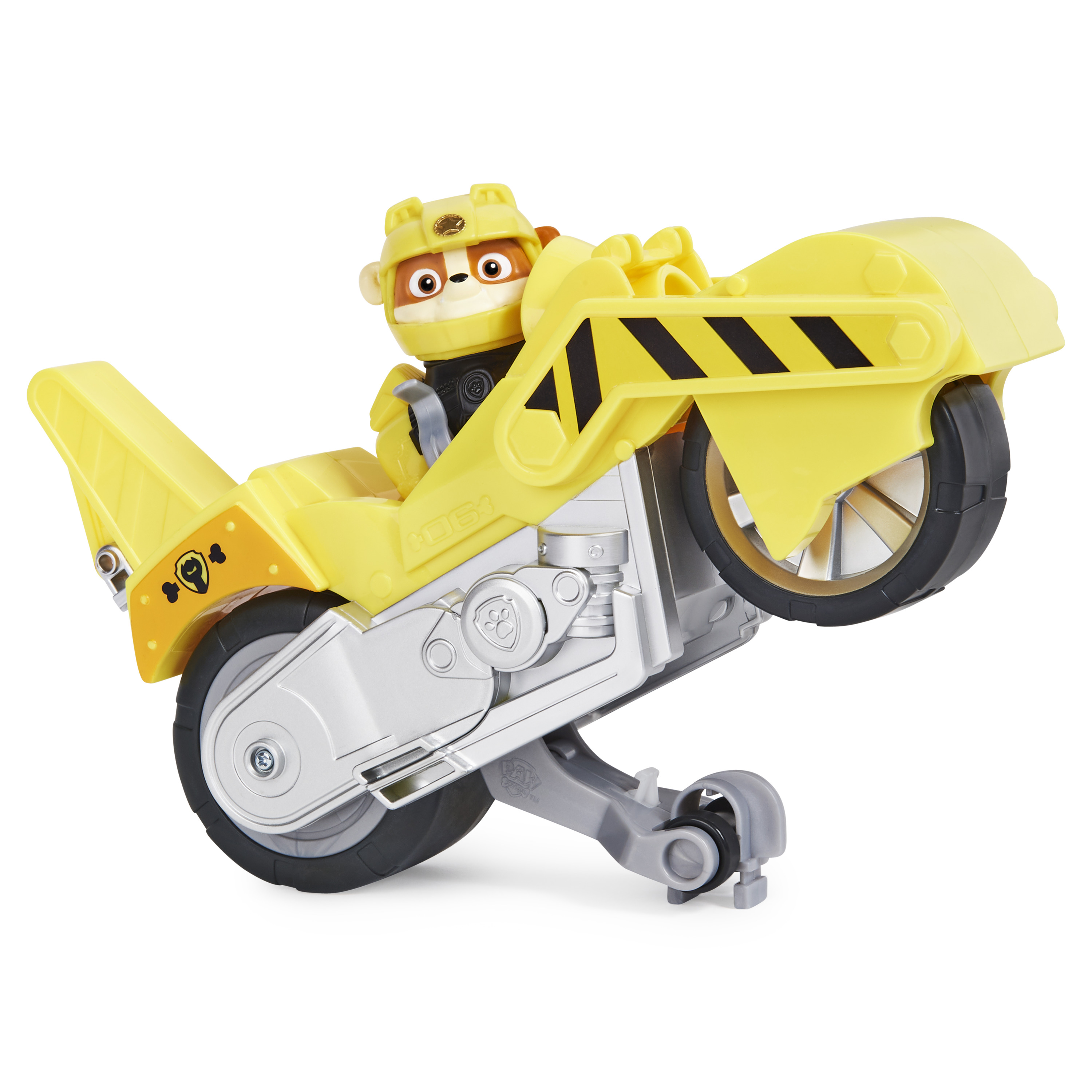 PAT PATROUILLE - Moto Rétrofriction + Figurine Amovible Chase