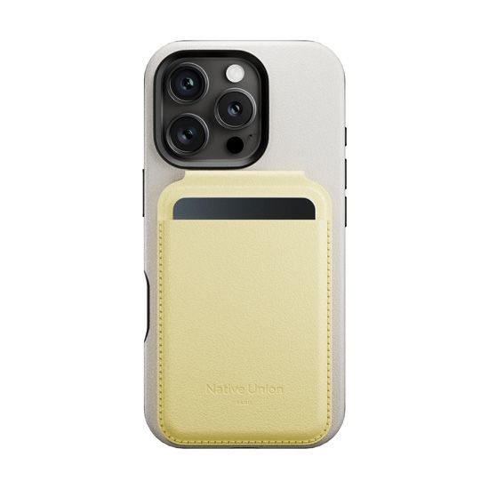Native Union Active Wallet Support MagSafe Lemon