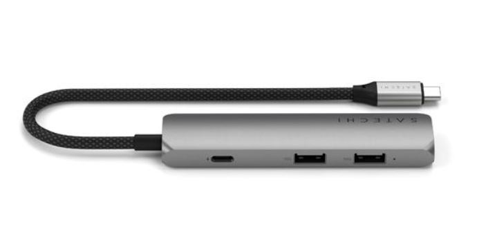 Adaptateur multiport USB-C Slim 4-en-1 4K Satechi