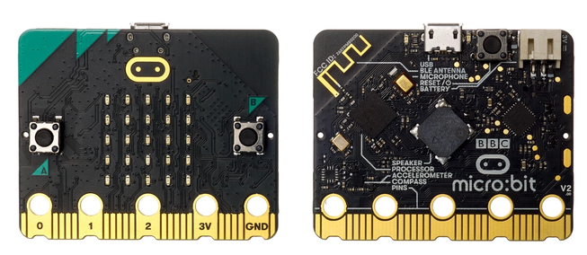 New BBC micro bit V2 card