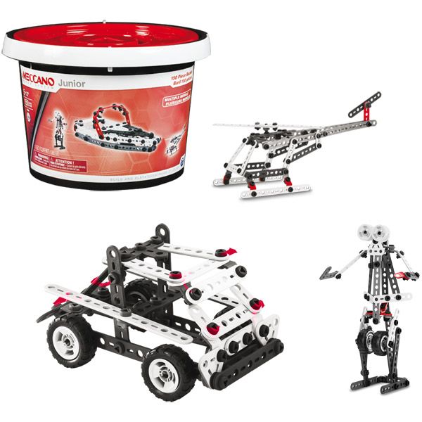 Baril 150 pièces Meccano Junior : jeux à construire Meccano