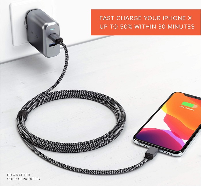 Satechi USB-C PD to Lightning cable