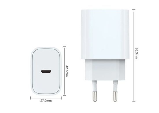 MW USB-C PD 20W Charger White