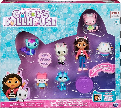 Set of 6 Deluxe Gabby's Dollhouse figures