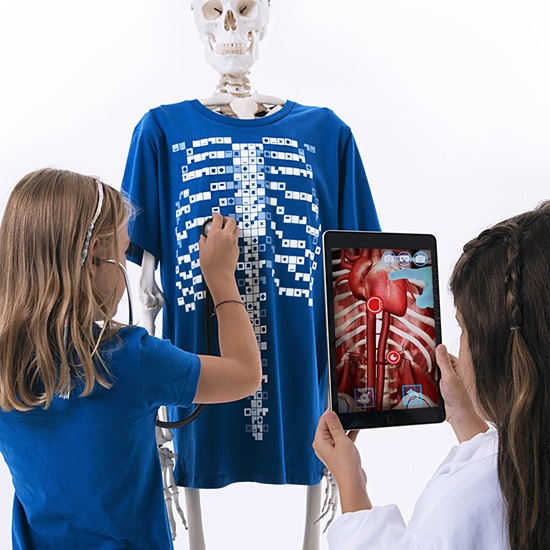 Curiscope T-shirt interactif 3D Virtuali-Tee