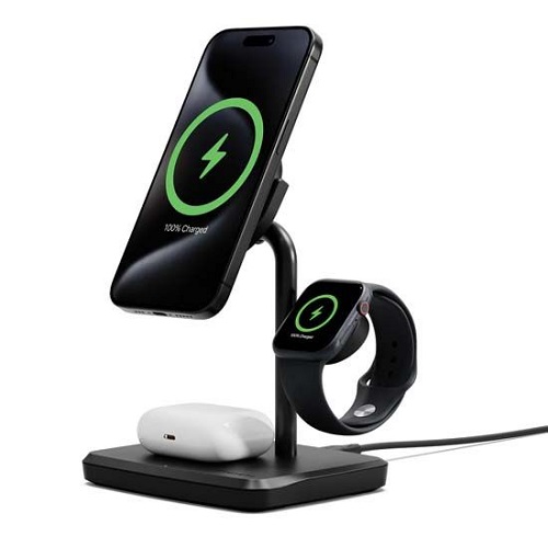 Cygnett Qi2 3-in-1 magnetic cordless charger