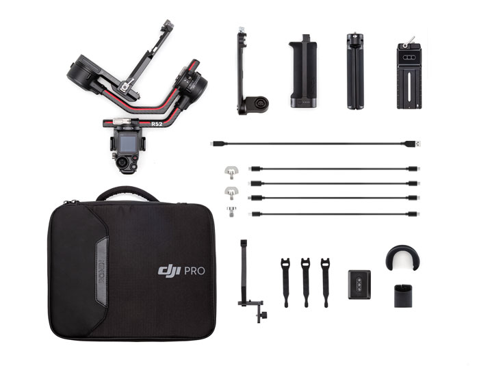 DJI RS2 Standard Contenu de la boite