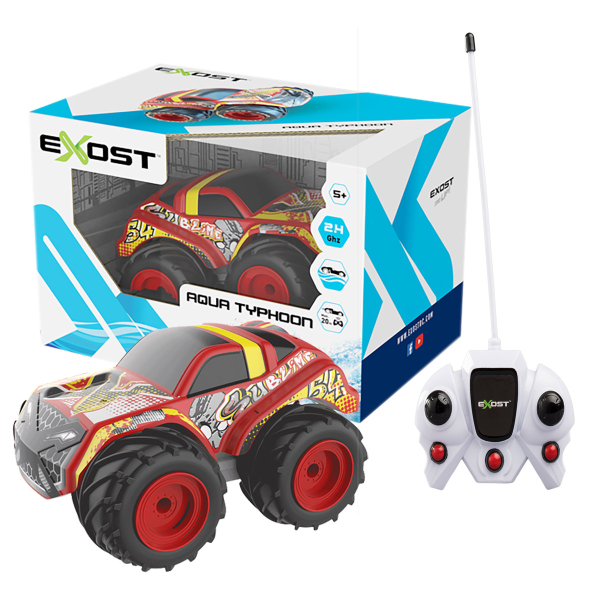 Aqua Typhoon Red Exost Remote Control Car