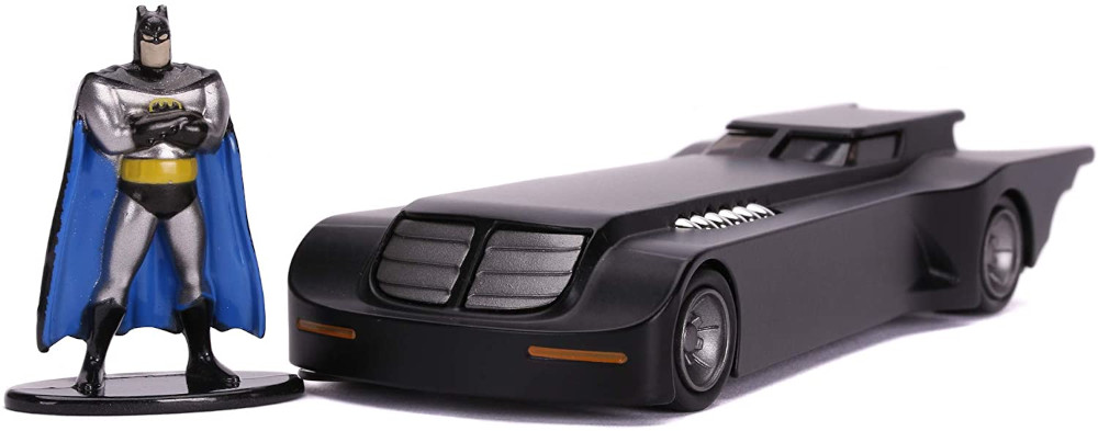 Figurine et Batmobile en mtal Batman DC Comics