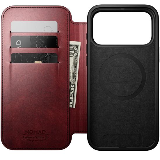 Folio Modern Horween Leather iPhone 17 Pro Max Nomad