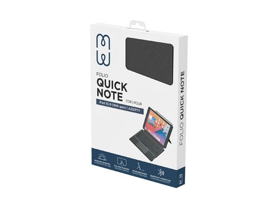 Folio Quick Note iPad MW Bluetooth keyboard