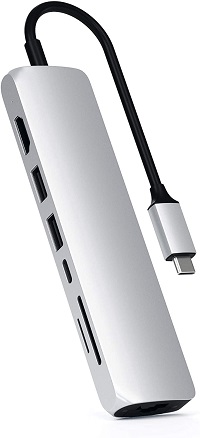 Slim multiport hub with Ethernet by Satechi