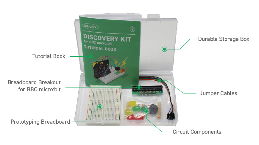 BBC micro bit discovery kit by Kitronik