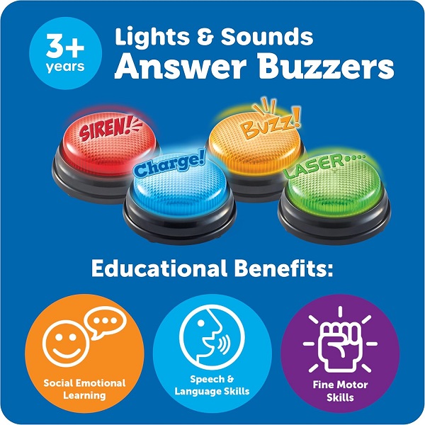 Lights and Sounds Buzzers Learning Resources