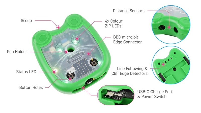 Mai-Z the MouseBot BBC micro bit Kitronik