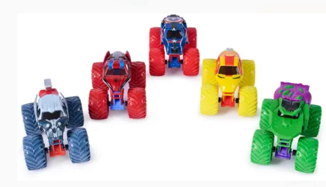 Monster Jam Pack 5 Vehicules Marvel Spin Master