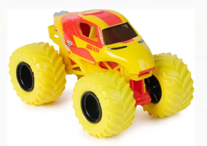 Monster Jam Pack 5 Vehicules Marvel Spin Master