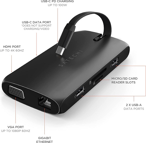 Satechi Multiport USB-C on-The-Go Adapter