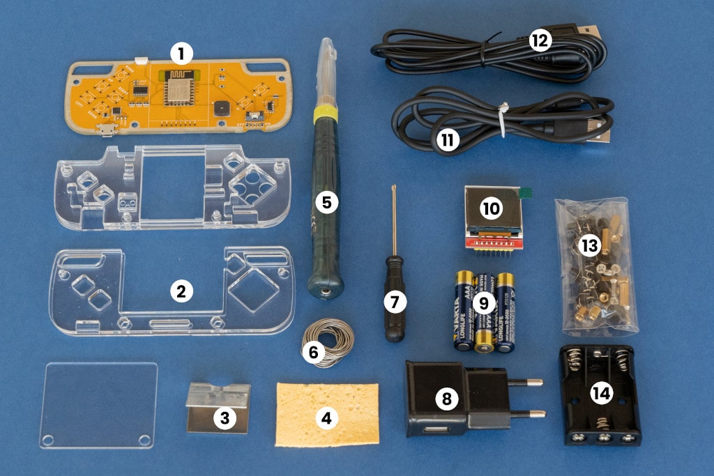 Nibble CircuitMess contenu de la bote