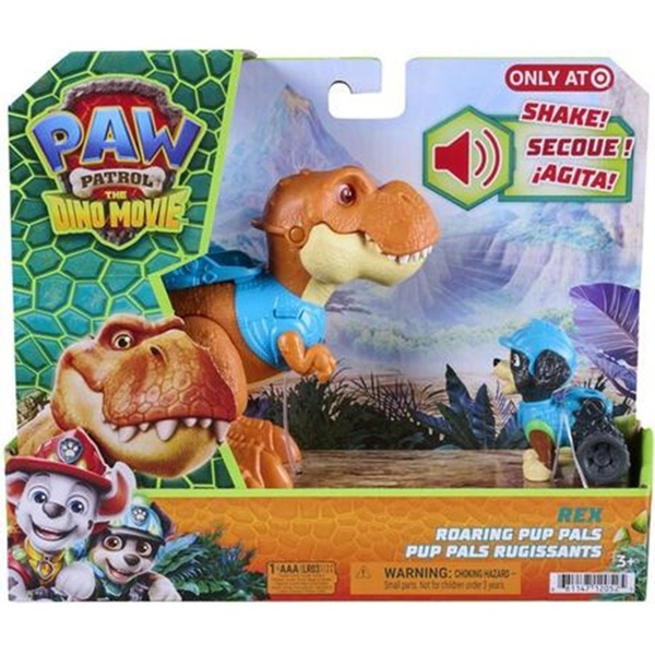 Pack 2 figurines Roaring Pup Pals Rex Pat Patrouille