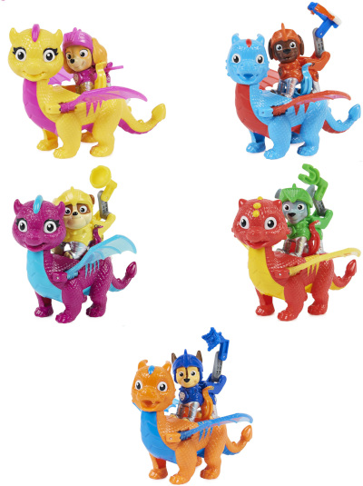 Paw Patrol Dragon Rescue knights 6 pack