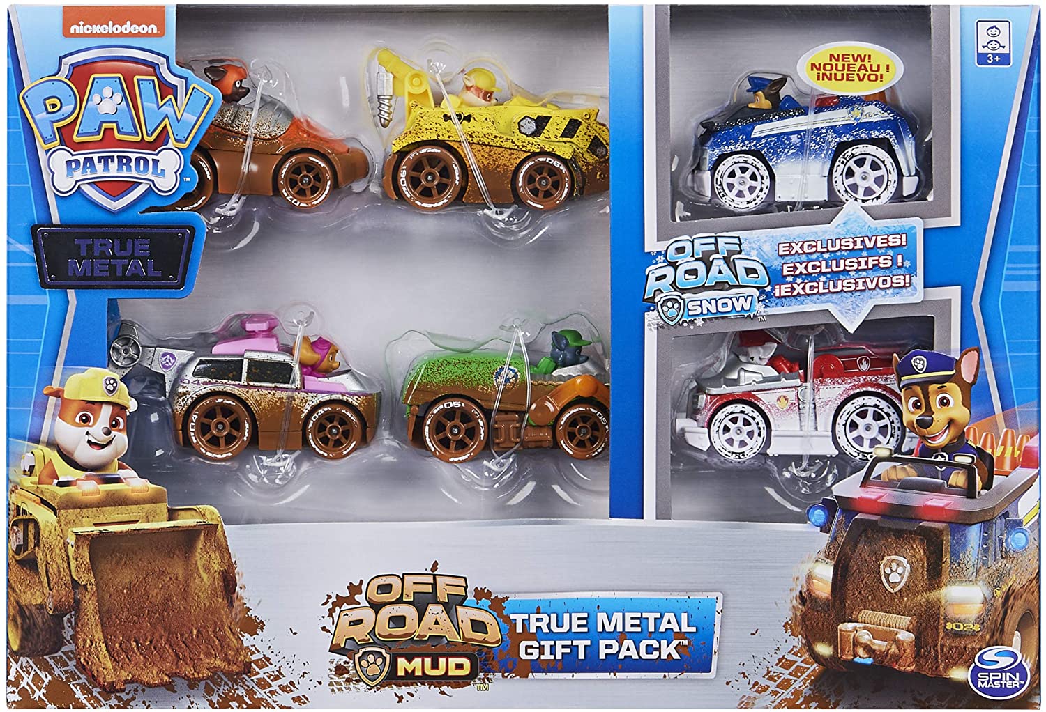 pack 6 off-road vehicles Paw Patrol True metal