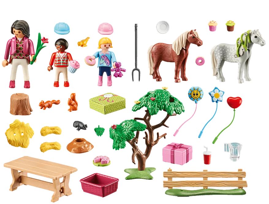 Playmobil Party decoration with ponies 70997