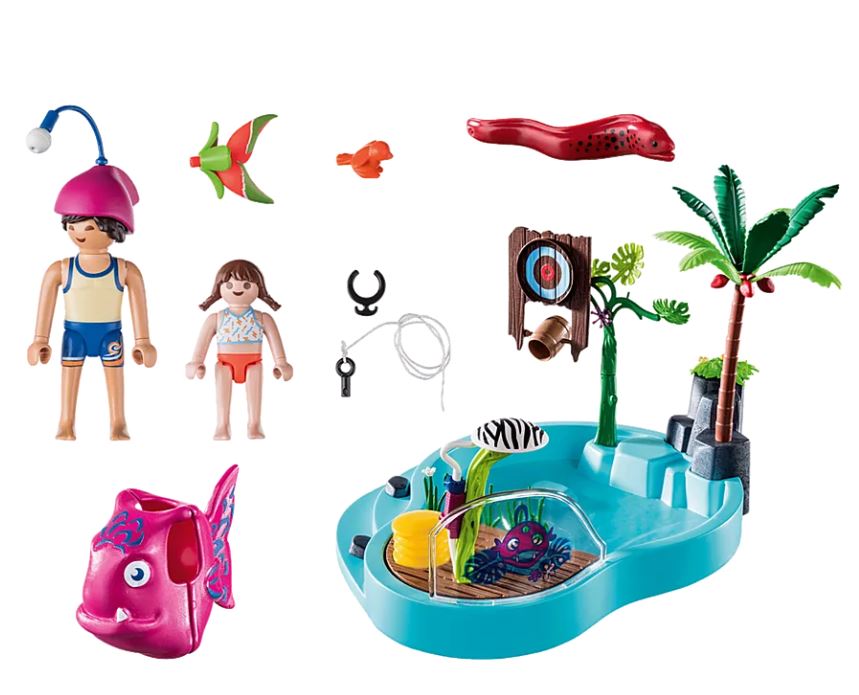 Playmobil Pool with water jet 70610