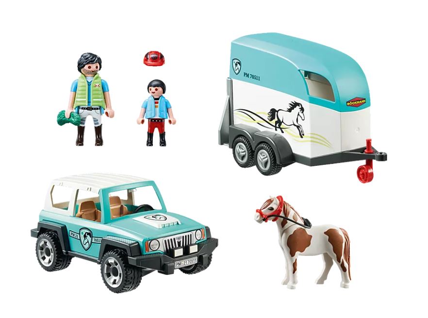 Playmobil Voiture et van pour poney 70511