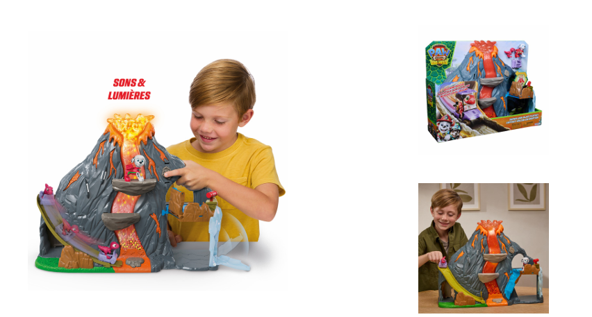 Playset Volcan Super Lava Blast Pat Patrouille Mission Dino