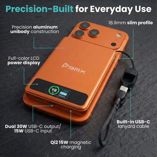 SolidSafe 10K ecran LCD et charge magnetique Qi2