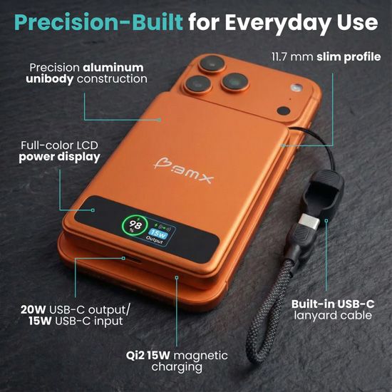 Powerbank Magnetique SolidSafe 5000 mAh BMX