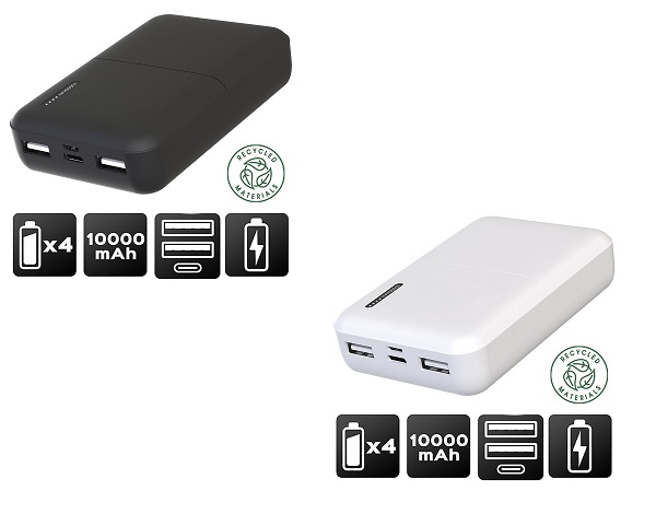 Powerbank 10000 mAh USB-C Micro USB Akashi