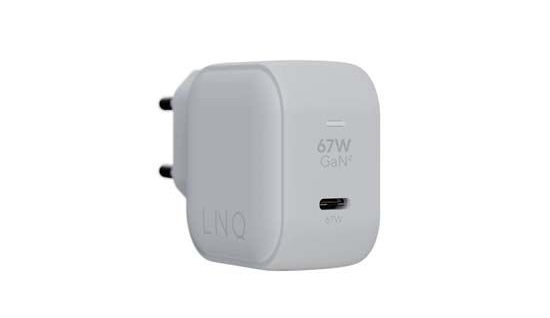 LINQ ProCharge 67W GaN USB-C wall charger white