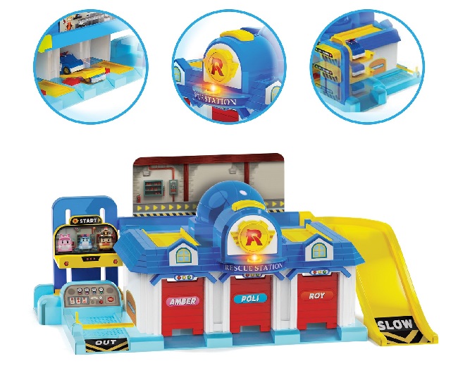 Quartier general Robocar Poli HQ Playset