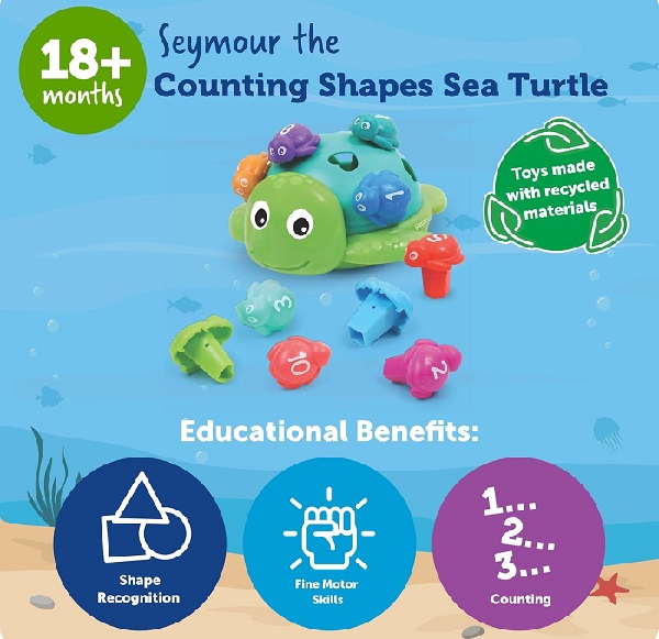 Seymour the Counting Shapes Sea Turtle