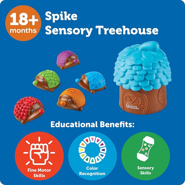 Spike the Fine Motor Hedgehog Sensory Tree House