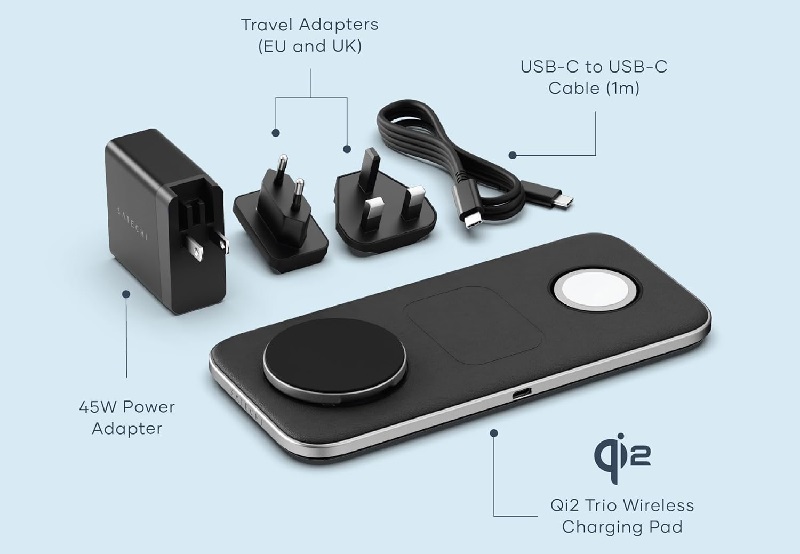 Station de charge sans fil Qi2 TRIO Satechi