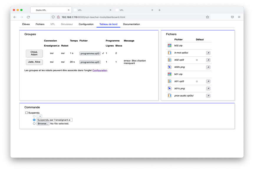 Teacher Tool Thymio