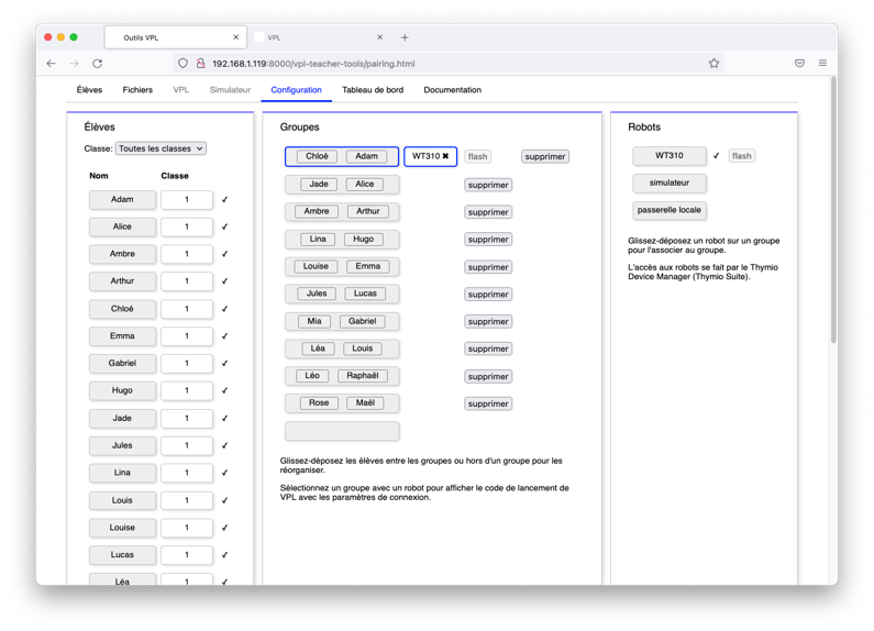 Thymio Teacher Tool