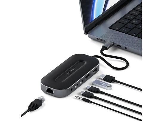 Multiport USB-4 Hub 6 in 1 with W2.5G Ethernet Satechi